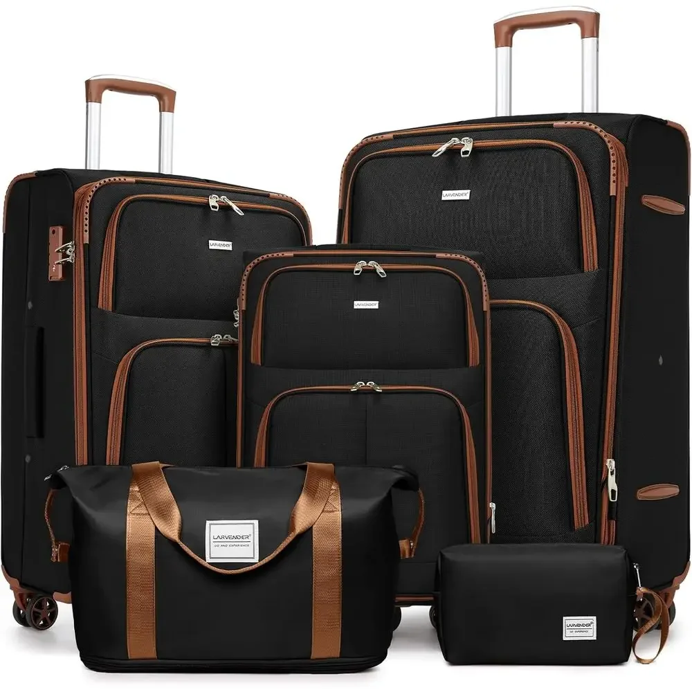 Expandable Hard Shell Luggage Set - Ensemble de 5 valises extensibles avec
