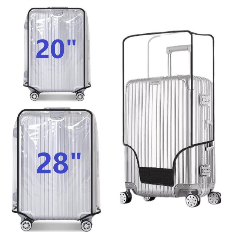 Luggage Protective Cover Transparent - Housse anti-poussière pour valise à roulettes,