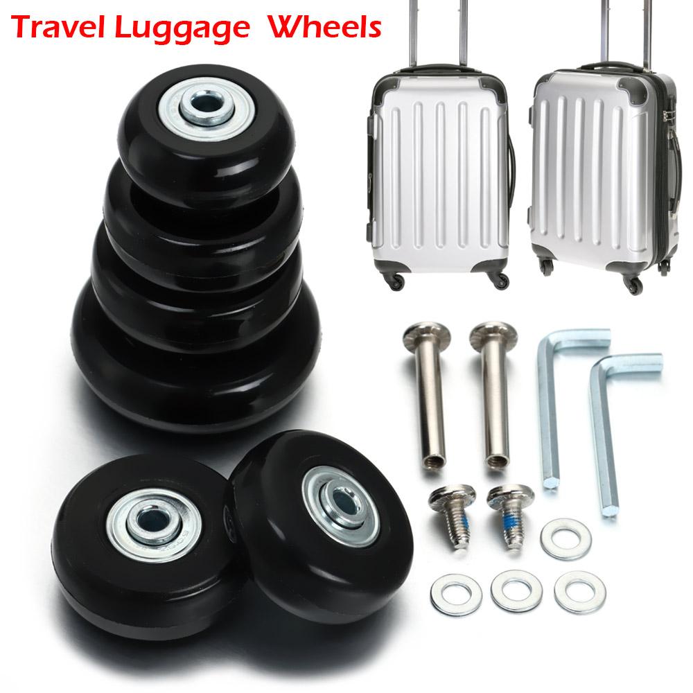 Silent Replacement Luggage Wheels - 2/4 pièces Roulettes silencieuses coulissantes de
