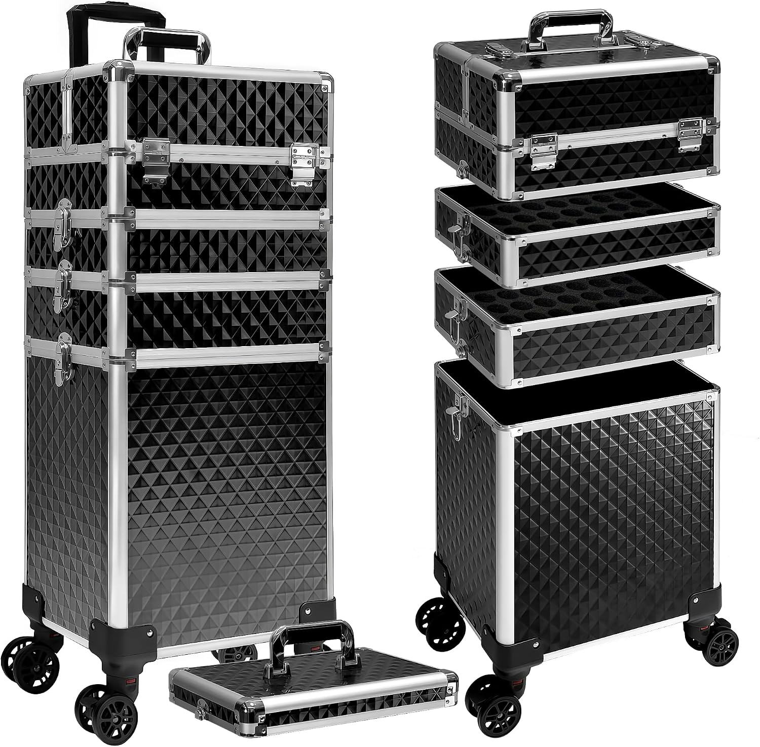 Luggage - Valise de maquillage à roulettes, boîte