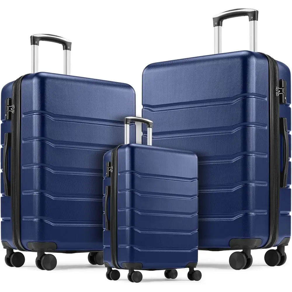 Expandable Hard Shell Luggage Set - Ensemble de bagages rigides extensibles 3