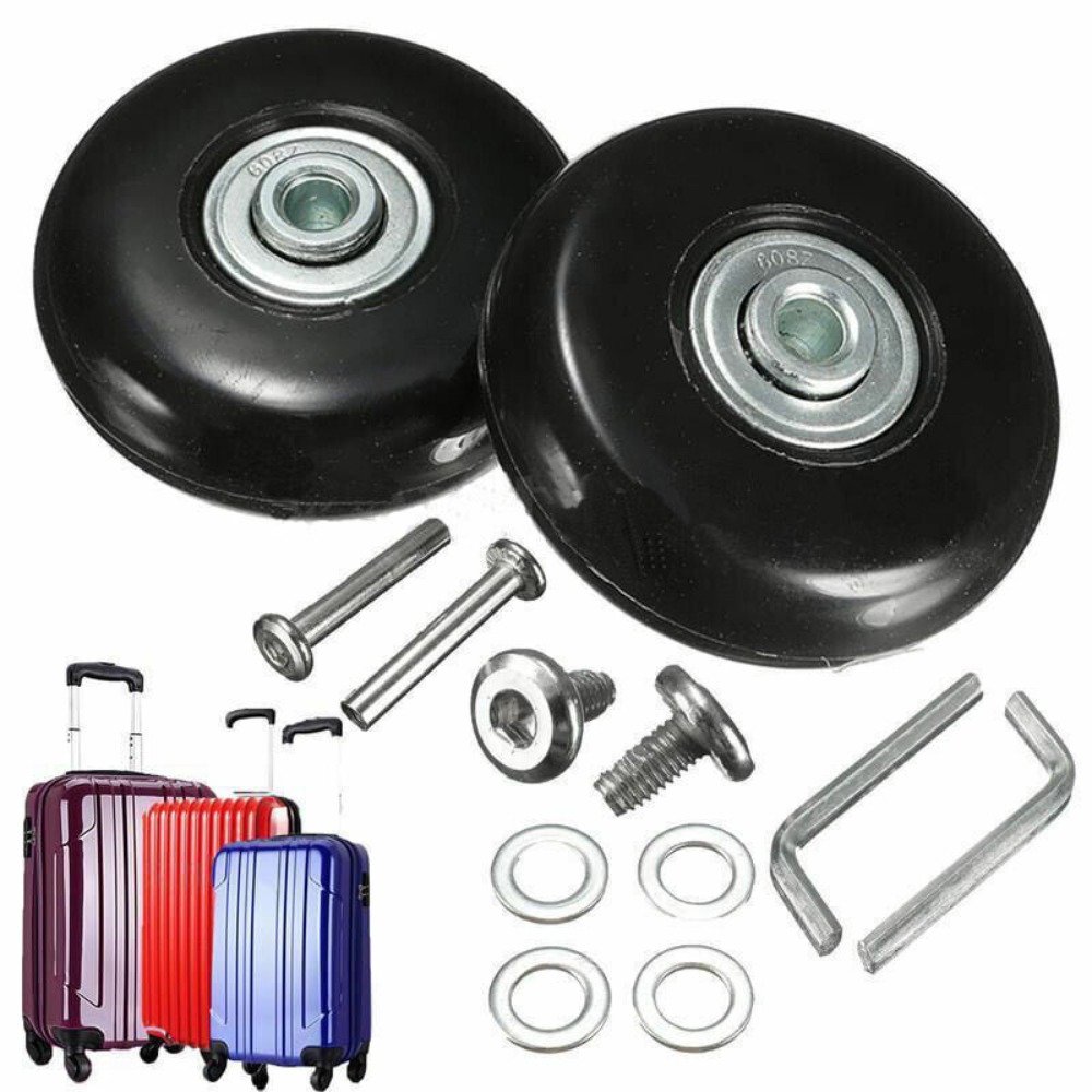 Silent Replacement Luggage Wheels - 2 pièces remplacer les roues avec