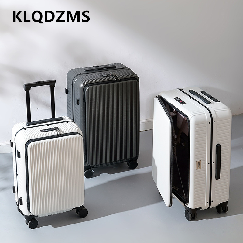 Front Opening Laptop Luggage 24 Inch - Valise à roulettes KLQDZMS 20/24 pouces,