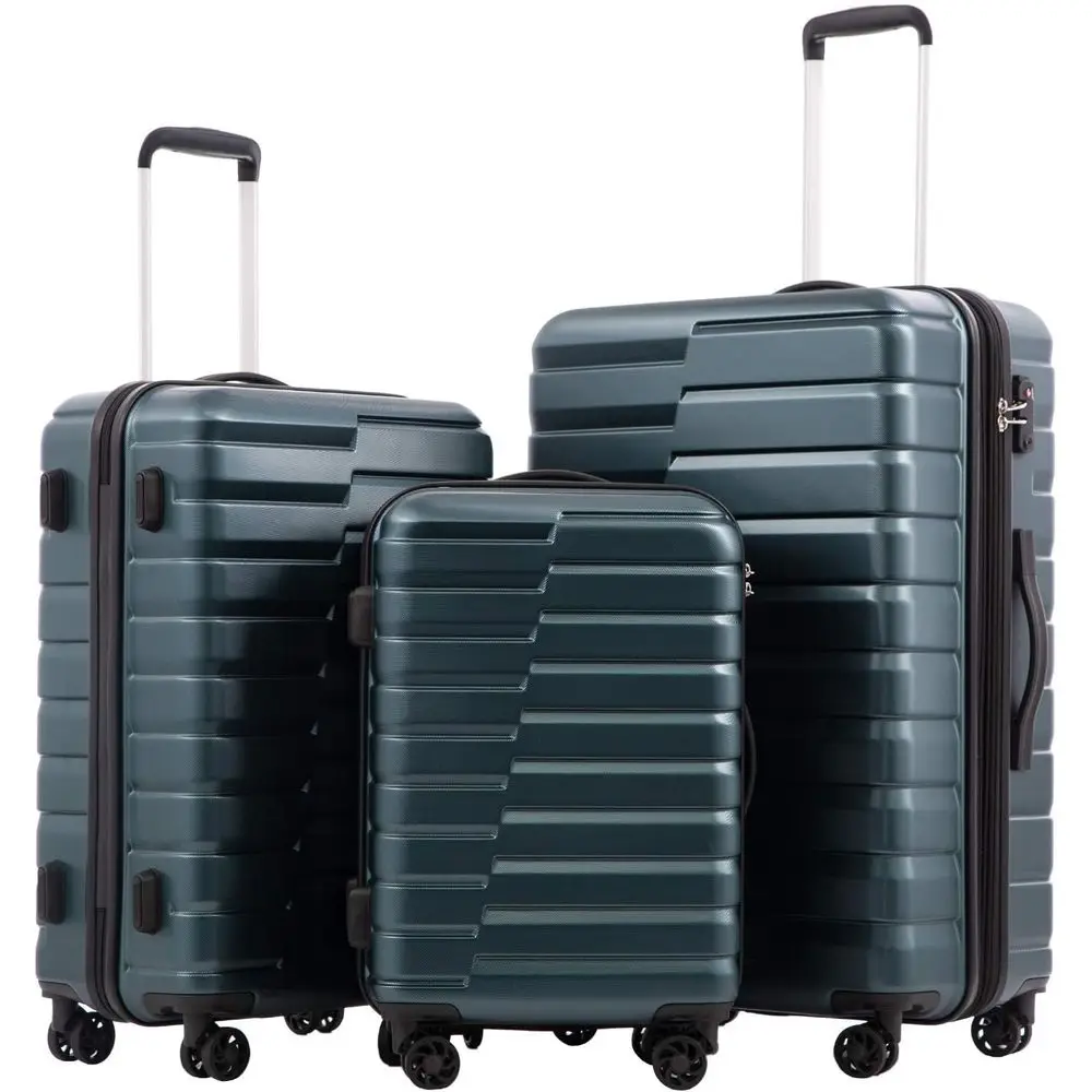 Expandable Hard Shell Luggage Set - Ensemble de 3 valises rigides à