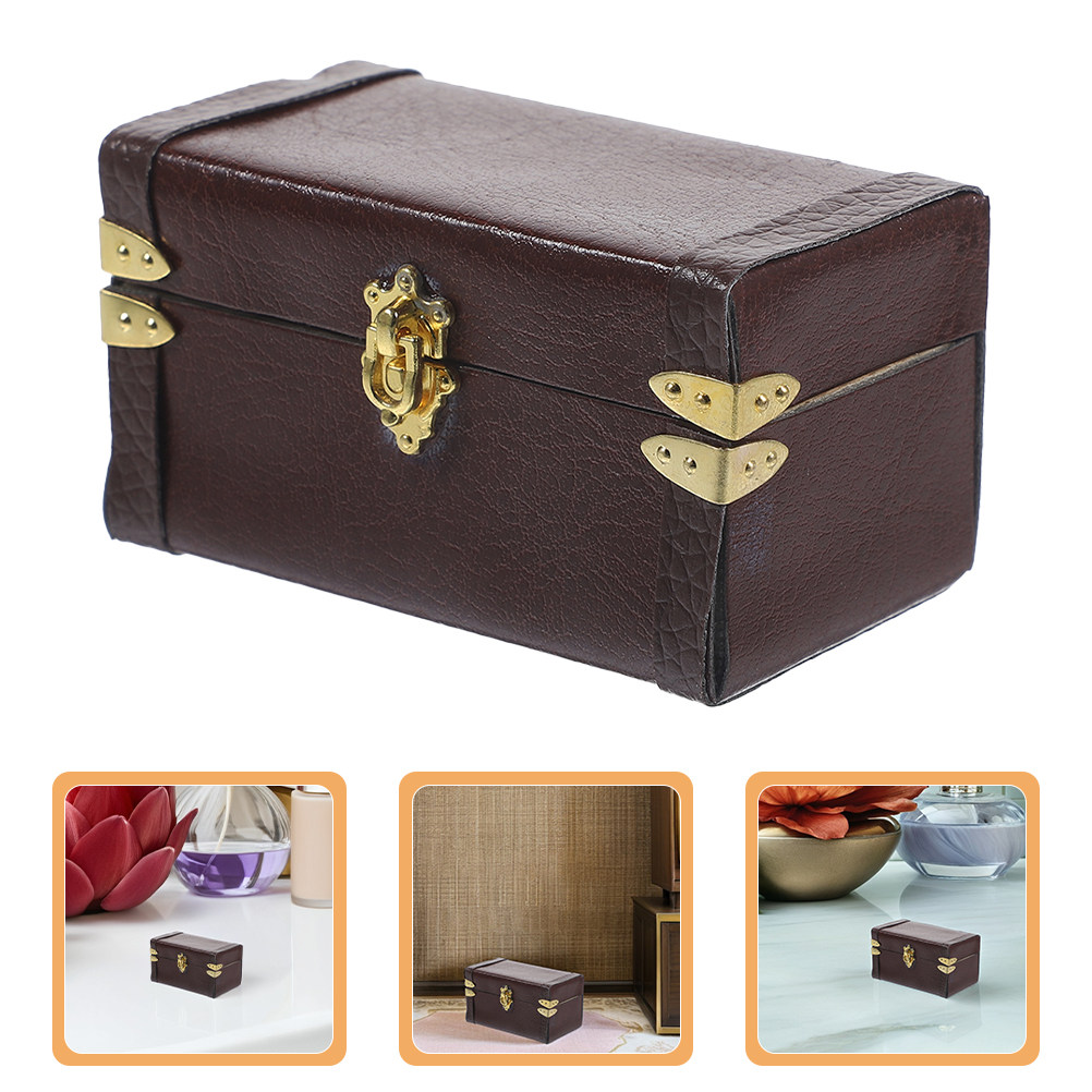 Retro Vintage Trunk Suitcase - 2 pièces, valise miniature de style