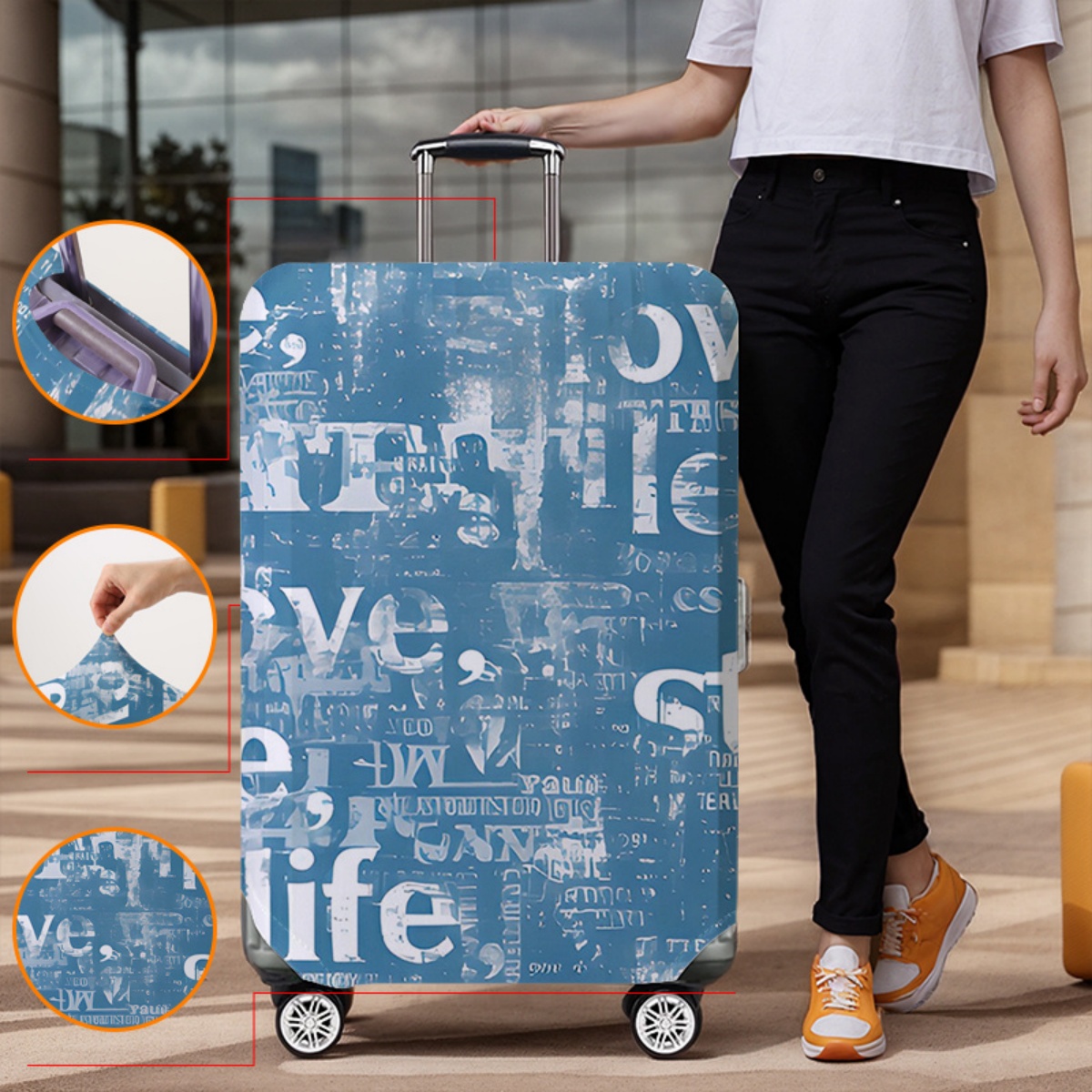 Housse de protection pour baga - Waterproof Suitcase Cover Protector avis et prix