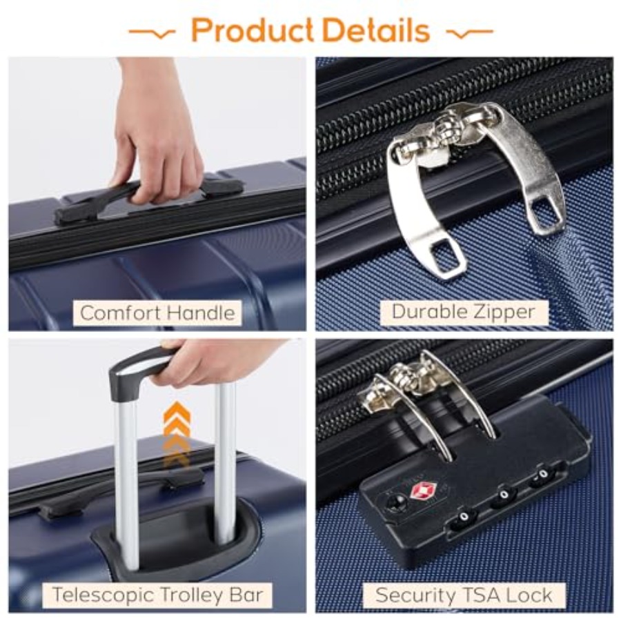 Ensemble de 3 valises pour voy - Expandable Hard Shell Luggage Set avis et prix