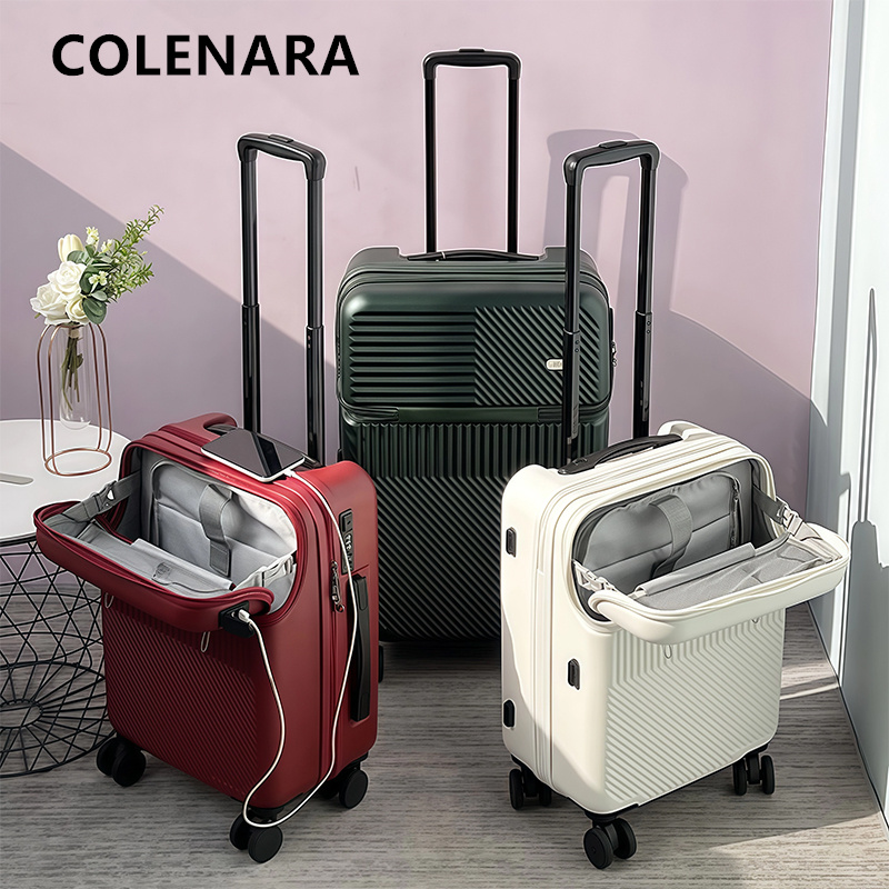 Valise à roulettes multifoncti - Front Opening Laptop Luggage 24 Inch avis et prix