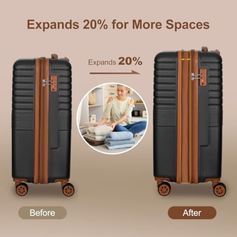 Ensemble de 3 valises extensib - Expandable Hard Shell Luggage Set avis et prix