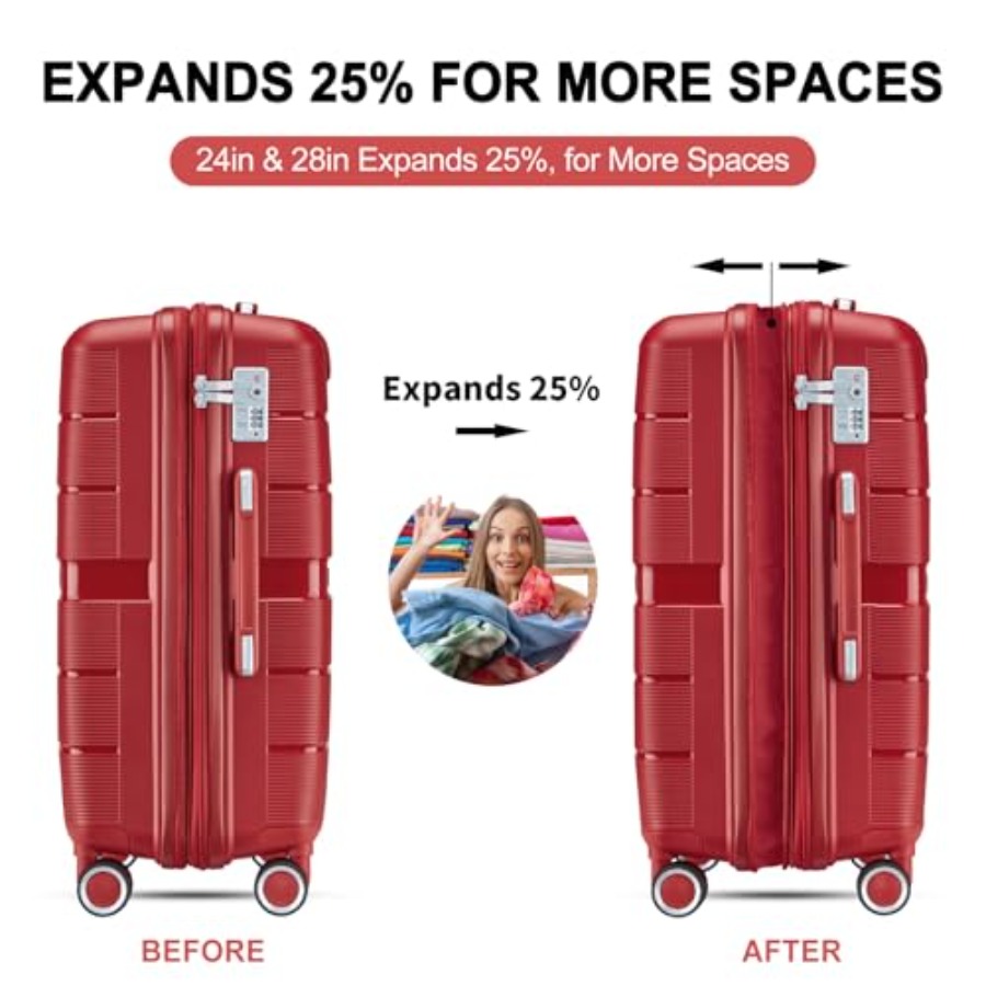 Ensemble de valises 4 pièces e - Expandable Hard Shell Luggage Set avis et prix