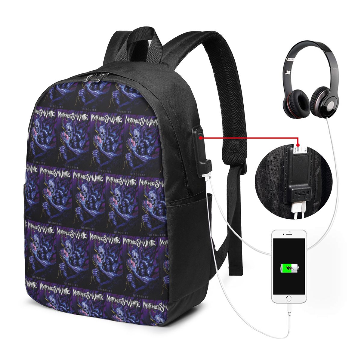 Sac à dos Motionless In White, - Backpacks avis et prix