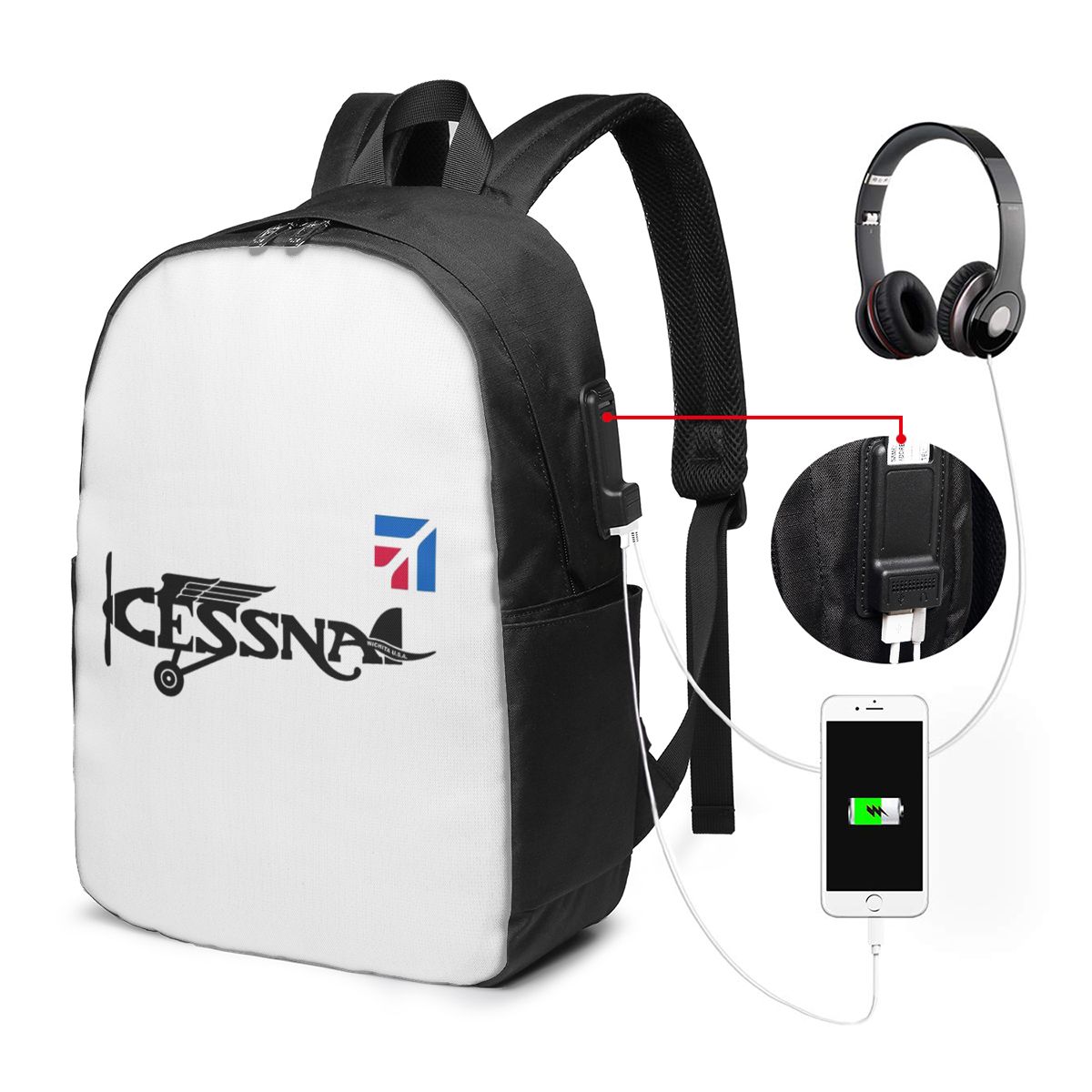 Sac à dos avec logo Cessna, sa - Travel Bags avis et prix