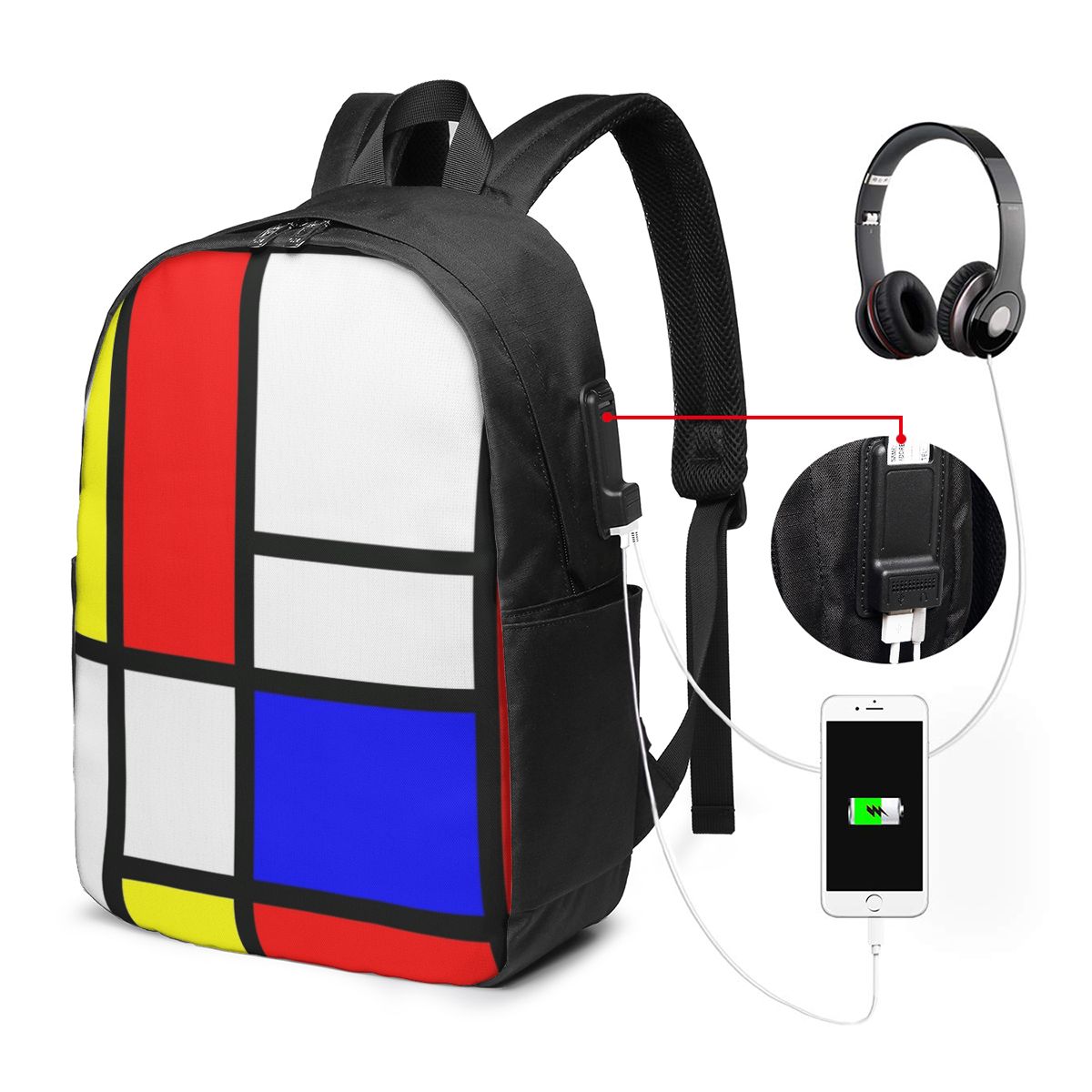 Piet Mondrian Composition Sac  - Travel Bags avis et prix