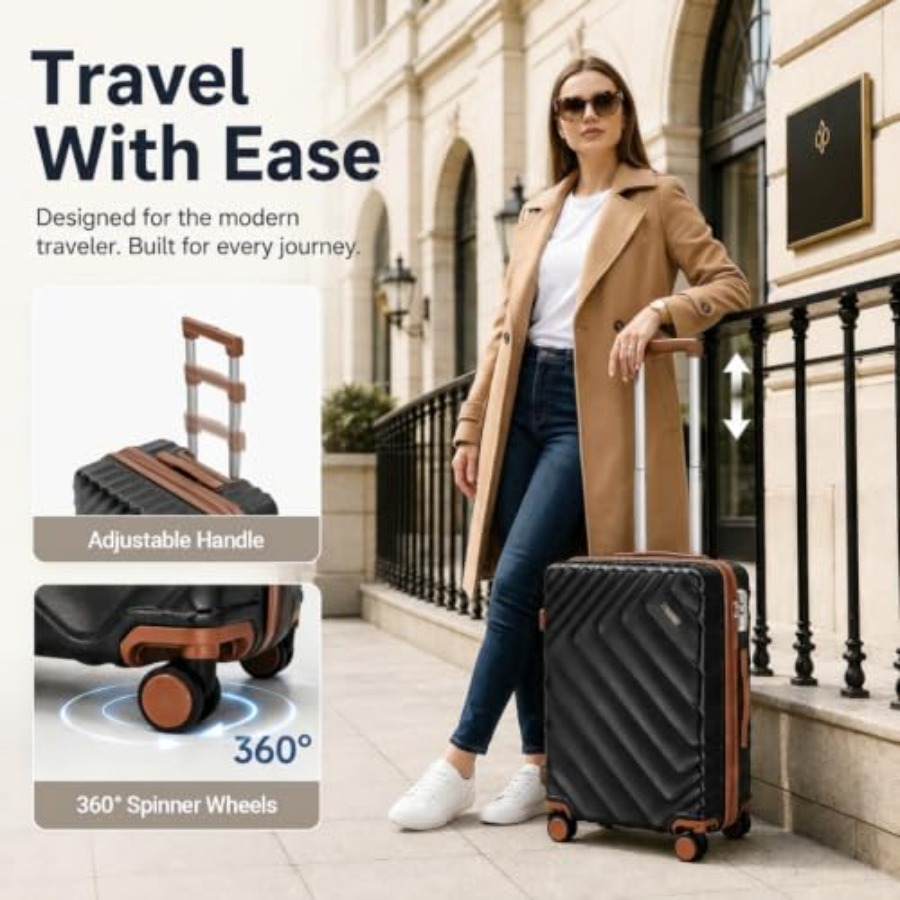 Ensemble de 6 valises rigides  - Expandable Hard Shell Luggage Set avis et prix