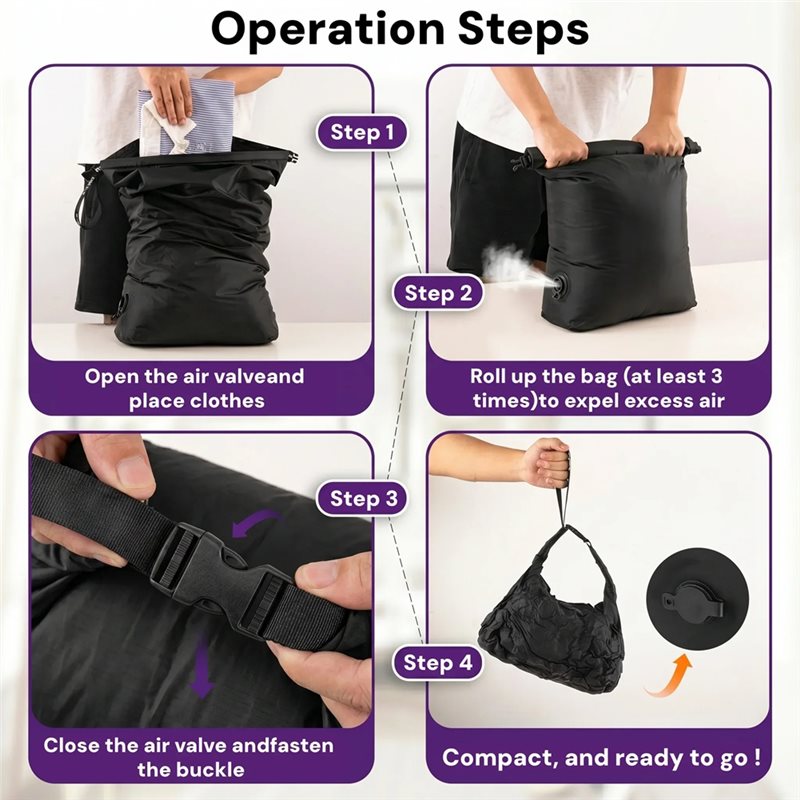 Sac de compression manuel EYFL - Foldable Rolling Luggage Bag avis et prix