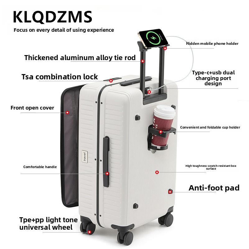 Valise à roulettes KLQDZMS 20/ - Front Opening Laptop Luggage 24 Inch avis et prix