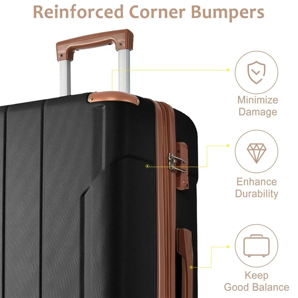 Ensemble de bagages 3 pièces,  - Expandable Hard Shell Luggage Set avis et prix