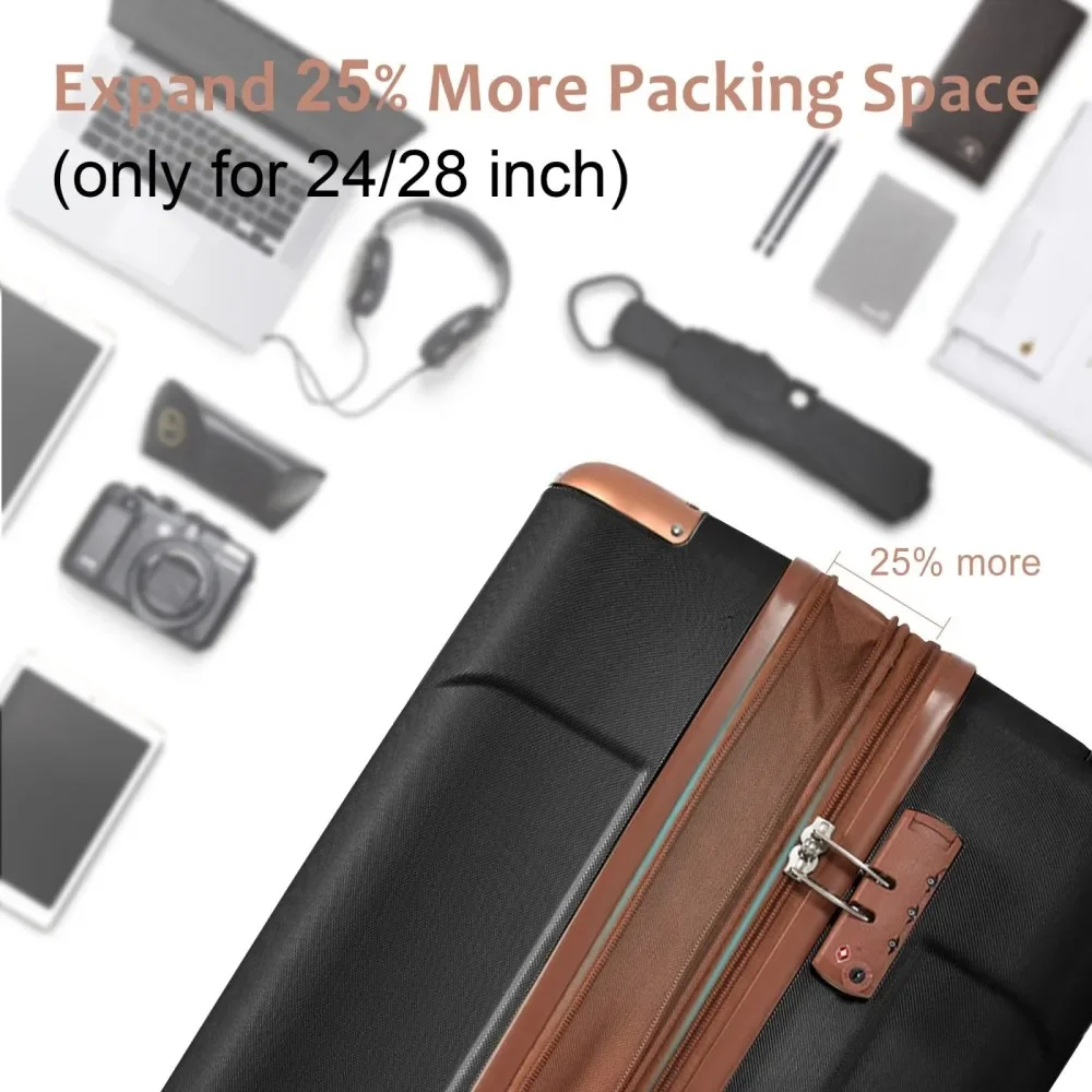 Ensemble de bagages 3 pièces,  - Expandable Hard Shell Luggage Set avis et prix