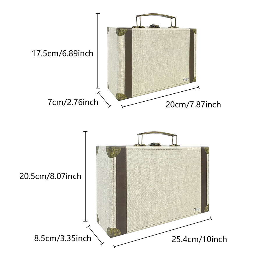 2 boîtes de rangement vintage  - Retro Vintage Trunk Suitcase avis et prix