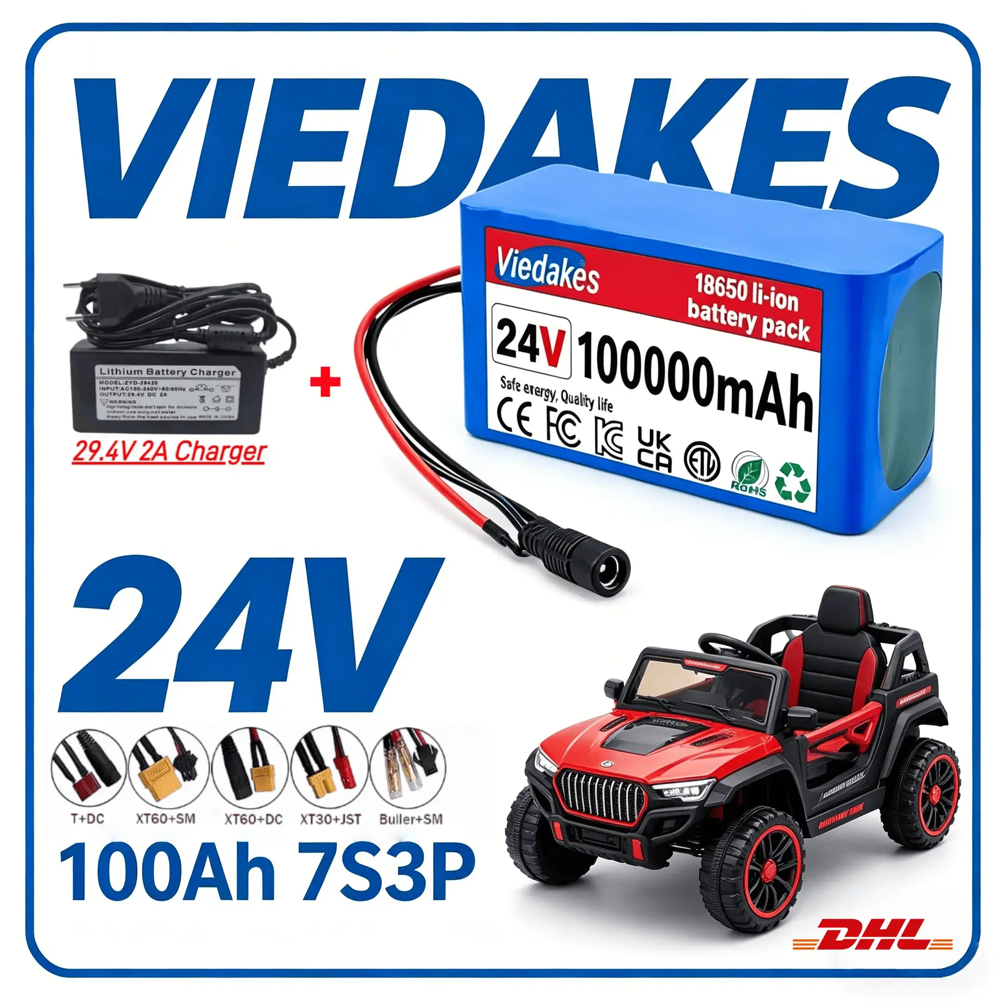 ✈️ ✈️ Pack de batteries VIEDAK - Kids Ride On Suitcase Scooter avis et prix