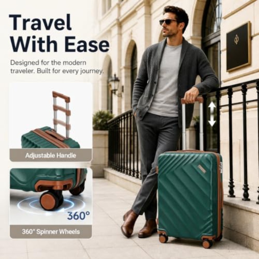 Ensemble de 5 valises rigides  - Expandable Hard Shell Luggage Set avis et prix