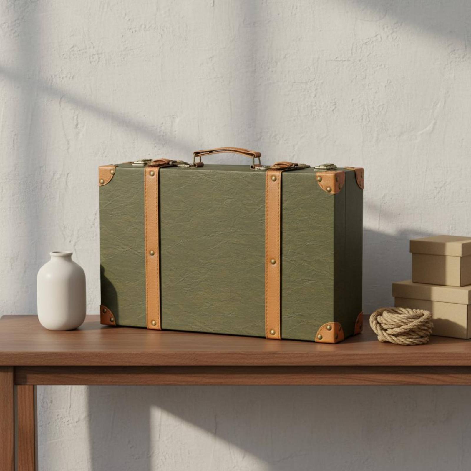 Ensemble de 3 valises vintage, - Retro Vintage Trunk Suitcase avis et prix