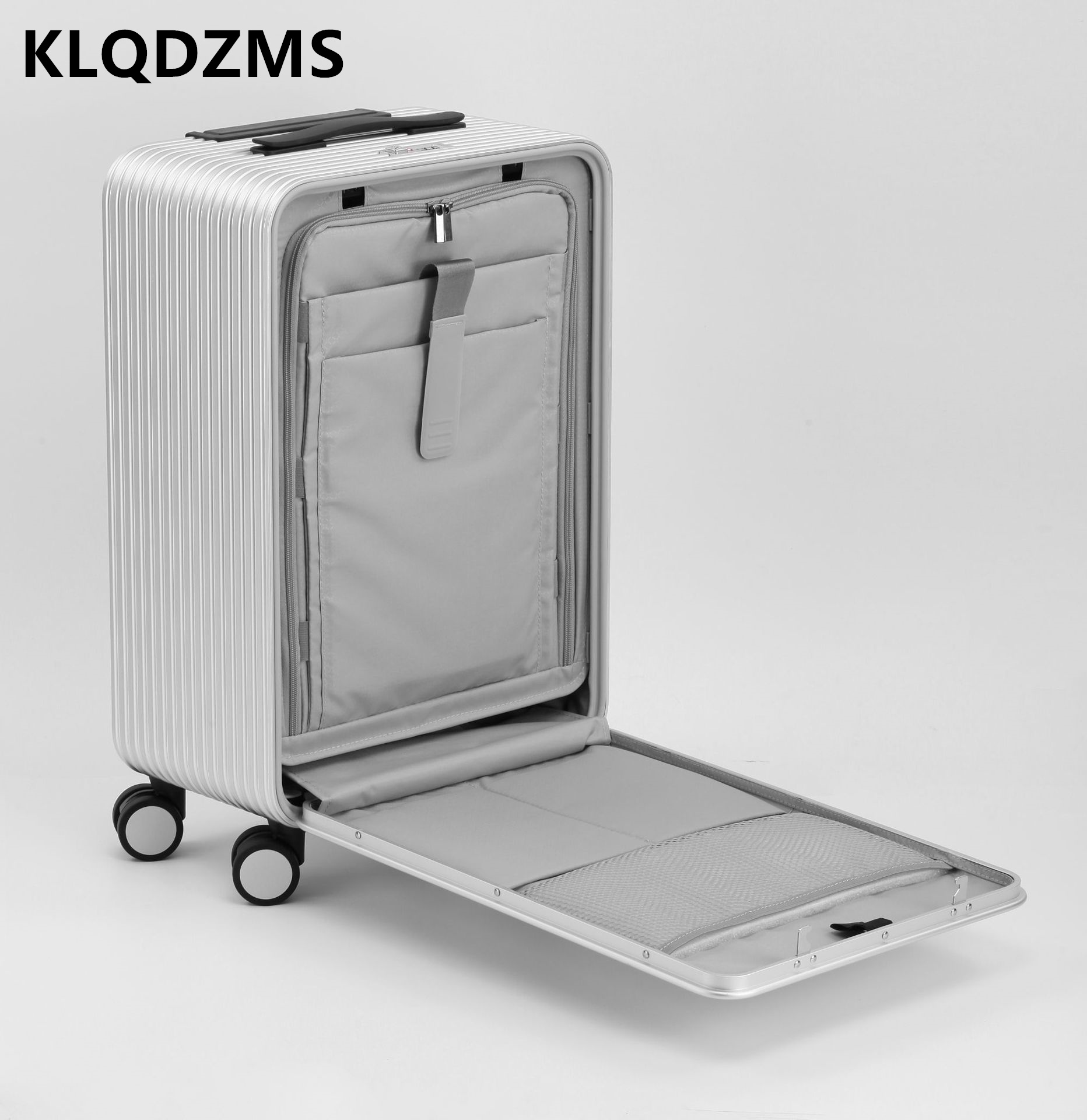 KLQDZMS bagages tout en alumin - Front Opening Laptop Luggage 24 Inch avis et prix