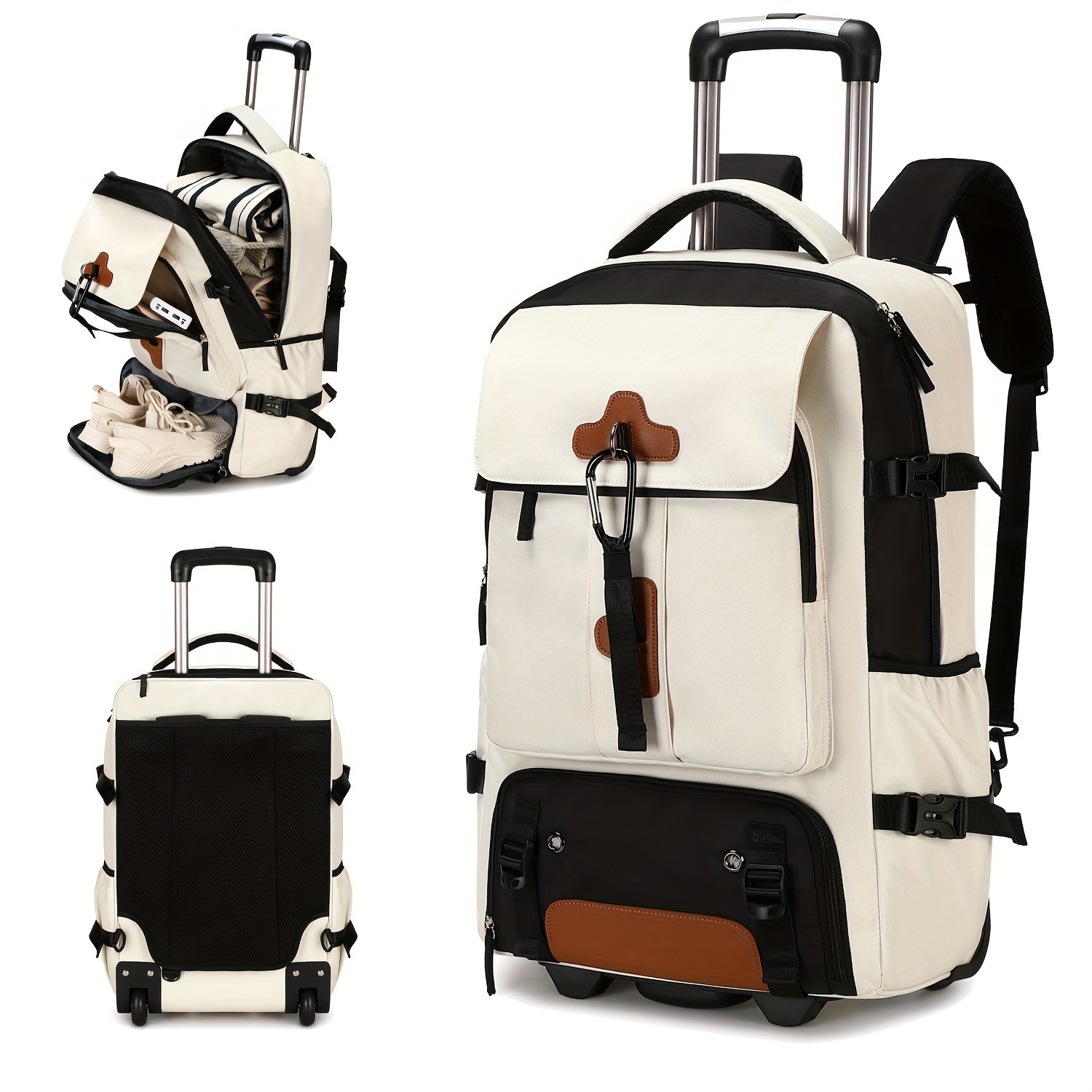 Sac à dos à roulettes grande c - Foldable Rolling Luggage Bag avis et prix