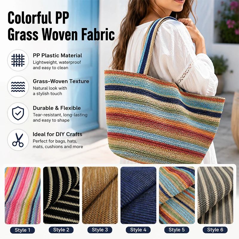 1 yard de tissu tissé en paill - Handbags avis et prix