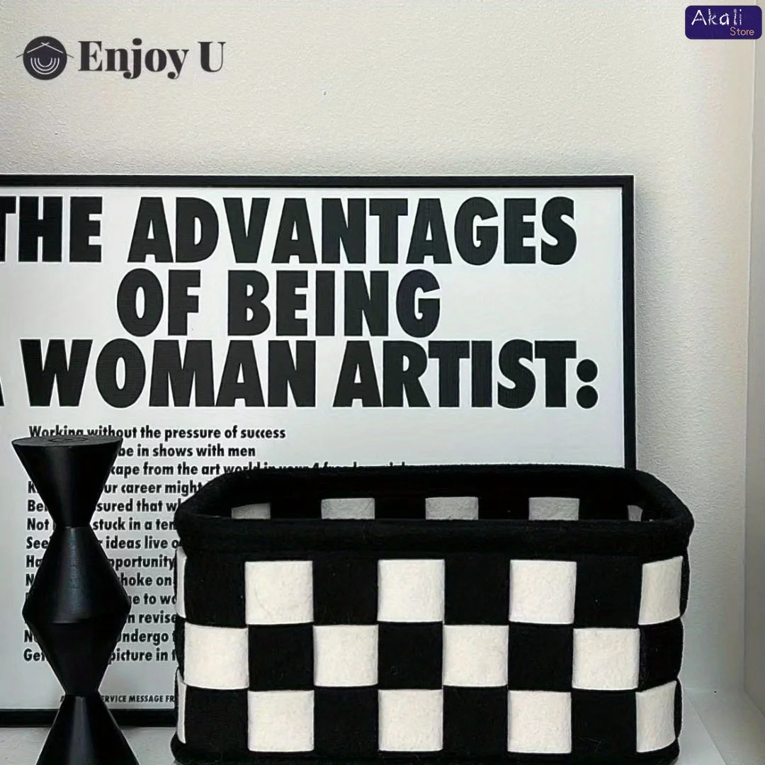 Panier de rangement à carreaux - Cosmetic Bags avis et prix