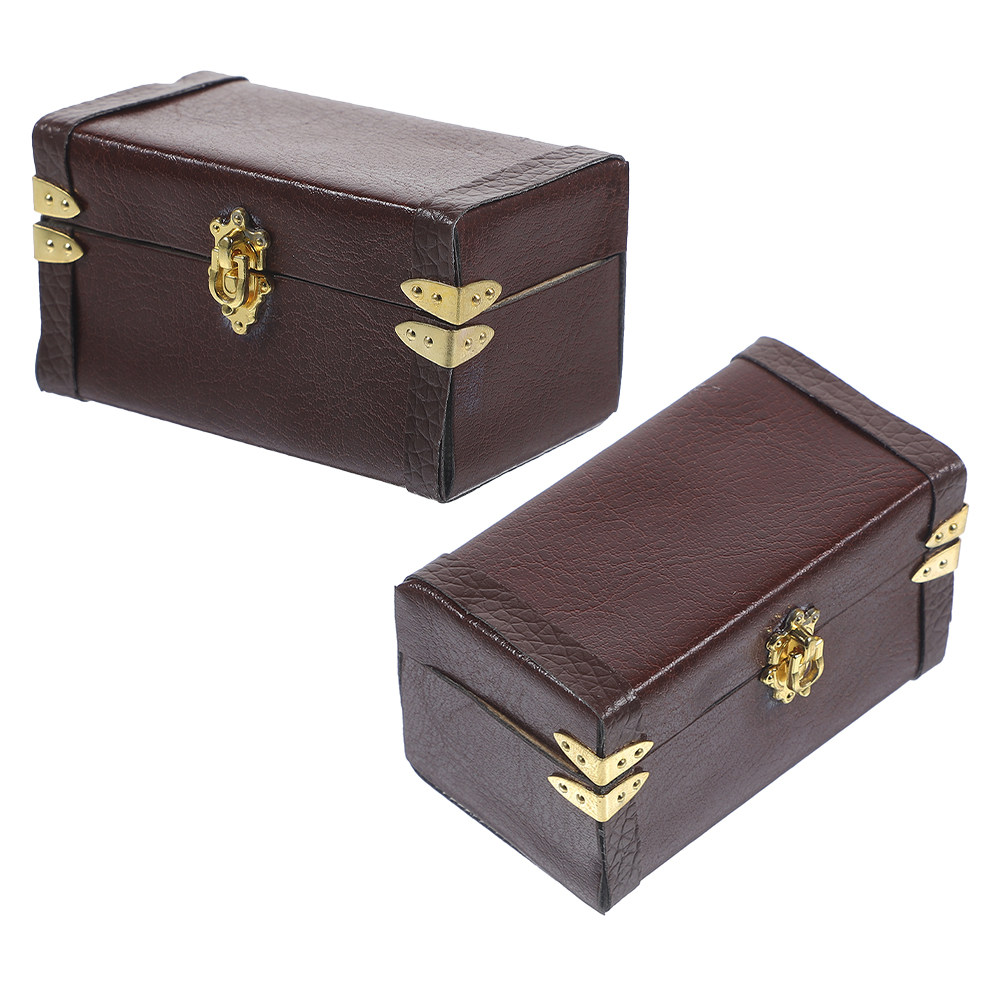 2 pièces, valise miniature de  - Retro Vintage Trunk Suitcase avis et prix